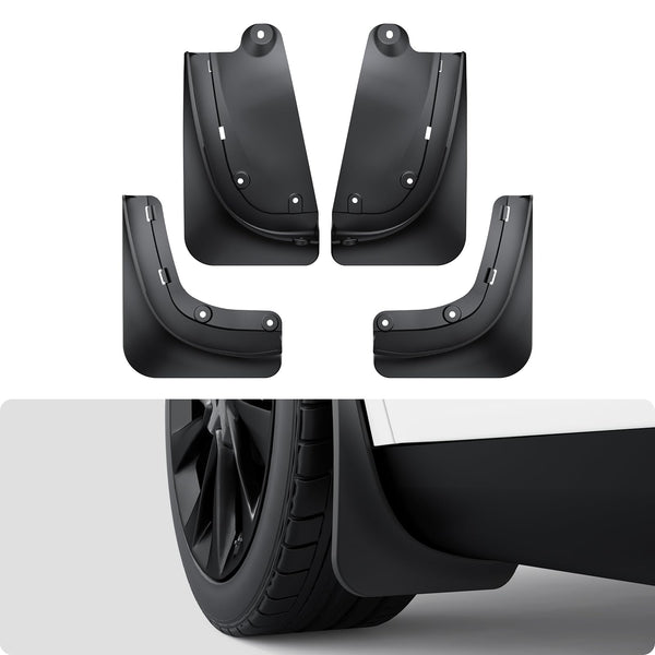 2025-2026 Tesla Model Y Juniper Mud Flaps - No Drilling All-Weather 4PCS | BASENOR