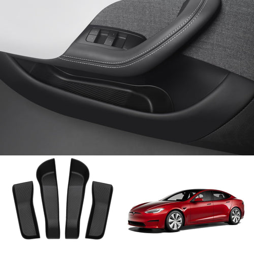 2021-2026 Tesla Model S Door Side Storage Box - Front Rear Organizer | BASENOR